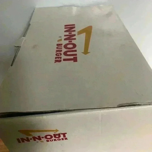 In-Out-Burger Ladies 7.5 Drink Cup Slip-on Skate Palm Tree Tennis/Gym Sneakers - Picture 12 of 13